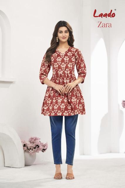 Laado zara vol-8 short top kurtis wholesale suppliers in online